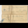 DR 1909, 2 Telegramme v. Ludwigsburg n. Schötmar, 1mal m. L1 Schötmar. #908