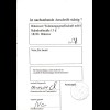 BRD 2001, MeF 2x 80 Pf/0,41 € auf Postformular Anschriftenprüfung Hamburg-Bützow