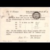 DR, m. Zusatzfr. gebr. 3 Pf. Privatganzsache Karte Berliner Ganzsachen Verein