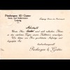 DR 1934, Landpost Stpl. Witzschersdorf über Grosskorbetha auf Avis-Karte m. 3 Pf