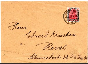 DR 1922, 4 Mk. auf Auslands Brief v. Berlin n. Estland.
