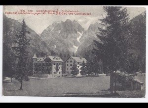 Italien, Schluderbach Carbonin Toblach, gebr. sw-AK Hotel Sigmundsbrunn. #333
