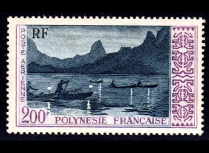 Franz. Polynesien 13**, 200 F. Nachtfischer, postfrischer Höchstwert 