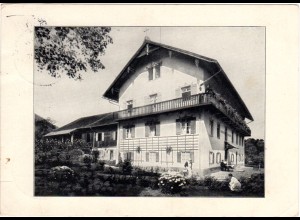 Grafenaschau Murnau, Baustein Karte,1935 gebr. sw-AK
