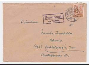 1948, Fesselsdorf über Bamberg, Landpost Stpl. auf Brief m. 24 Pf. #1233