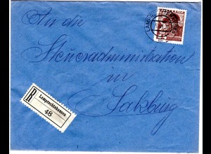 Österreich 1935, EF 64 Gr. auf Einschreiben Brief v. LAMPRECHTSHAUSEN