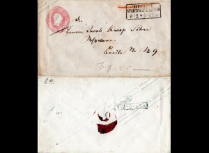 Preussen, 1 Sgr. Ganzsache als Orts Brief m. R3 BERLIN Stadtpost-Exp. VIII