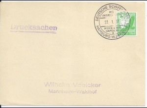 DR 1937, Karte m. Stpl. Dt. Schiffspost Hamburg Westindien MS Ingrid Horn. #2350