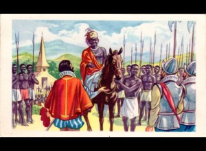 Belgien Congo, Portugal Cavaleiros kämfen auf der Seite des Königs v. Kongo