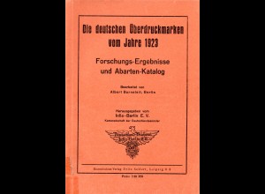Burneleit, Die deutschen Überdruckmarken vom Jahre 1923, 100 S.