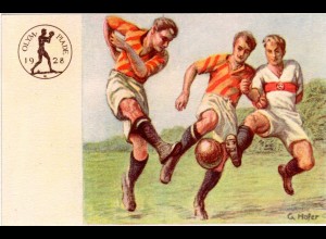 Olympische Spiele Amsterdam 1928, offizielle dt. Spendenkarte m. Abb. Fussball