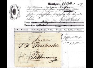 Bayern 1847, Fuhrmannsbrief v. München n. Tittmoning
