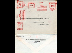 NL 1936, 12 1/2+ 7 1/2 C. Schiffahrts Firmenfreistempel auf Brief v. Rotterdam