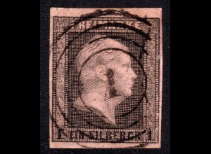 Preussen, voll-/breitrandige 1 SGr. m. klarem Nummernstpl. 1 Aachen