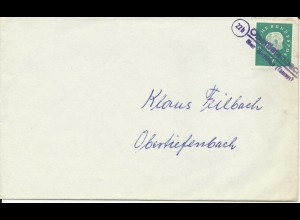 BRD, Landpost Stpl. 22b Obertiefenbach über Nastätten Taunus auf Orts Brief #506
