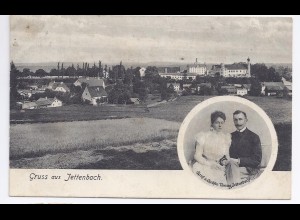 Jettenbach m. Graf u. Gräfin Törring , sw- AK, gebraucht 1909 v. Gars. #365