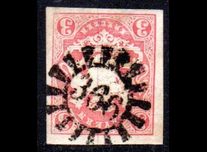 Bayern, MR 366 OBERSTAUFEN klar auf breitrandiger 3 Kr.