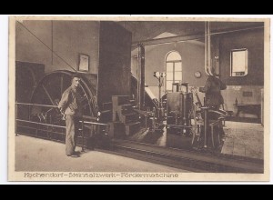 Bergbau, Fördermaschine Stein Salz Werk Kochendorf, ungeb. Ansichtskarte. #1138