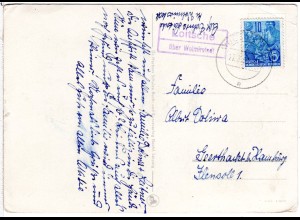 DDR 1956, Landpoststempel LOITSCHE über Wolmirstedt auf Karte m. 10 Pf. 