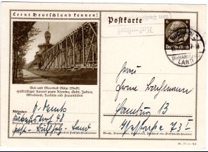 DR 1936, Landpost Stpl. KAKENSTORF über Buchholz auf 6 Pf. Bildganzsache Sülze.
