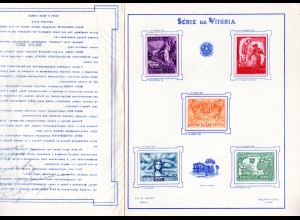 Brasilien 1945, Geschenkheft m. Probedrucken u. Einlage in russischer Sprache