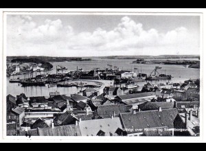 Dänemark, Svendborg m. Hafen, 1934 gebr. sw-AK