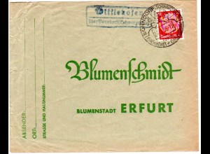 DR 1936, Landpost Stpl. WITTLEKOFEN über Bonndorf auf Brief m. 12 Pf. 