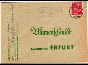 DR 1937, Landpost Stpl. KLEIN FLÖTHE über Börßum auf Brief m. 12 Pf
