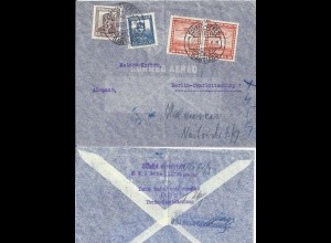 DR 1937, 3 "Nicht ermittelt.." Stpl. v. Berlin auf Luftpost Brief v. Chile #2852