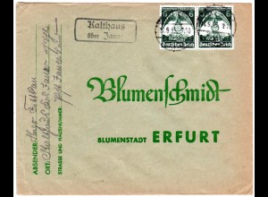 DR 1935, Landpost Stpl. KALTHAUS über Jauer auf Brief m. 2x6 Pf.