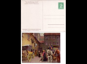 DR, ungebr. 5 Pf. Privatganzsachenkarte Postgeschichte Bayern m. Bamberg Posthof
