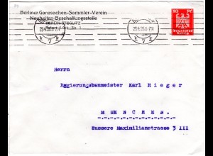 DR 1926, gebr. 10 Pf Privatganzsache Umschlag Berliner Ganzsachen Sammler Verein