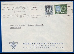 Pfadfinder Scouts, offizieller Norwegen Fredrikstad Umschlag KFUM-SPEIDERE #S415