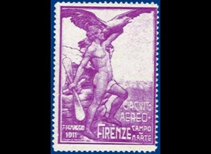 Italien, Firenze, Circuito Aereo 1911, Vignette. #S351