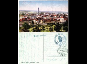Ungarn/Italien, Monfalcone, 1915 m. Feldpost gebr. Farb-AK m. Zensur