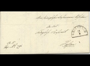 Bayern 1855, HKS GRIESBACH auf schönem Franko Brief v. Kösslarn n. Passau