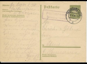 DR 1933, Holtensen Hannover Land, Landpost Stempel auf 6 Pf. Ganzsache
