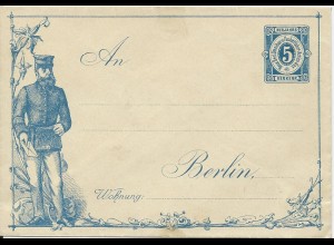 DR Private Stadtpost, Berlin Omnibus Paketfahrt, ungebr. 5 Pf. Ganzsache Brief