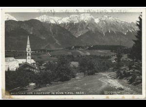 Rinn Tirol, sw AK m. Posthilfstelle Stempel * Rinn. P. Innsbruck 2 *. #2071