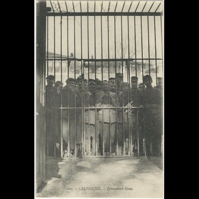Saloniki, Salonique, Griechenland, ungebr. sw-AK Prisonniers Grecs. #891