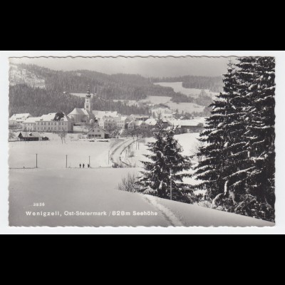 Steiermark, Wenigzell, gebr. Winter sw-Foto AK. #2400