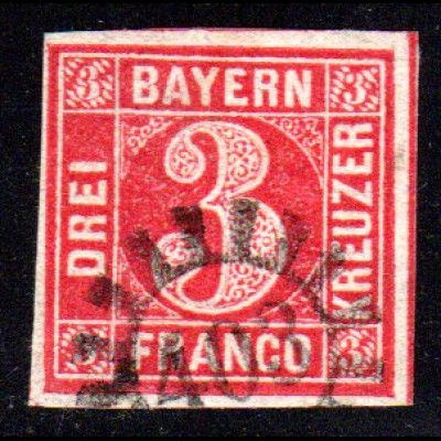 Bayern, MR 403 PLÖSSBERG auf allseits breitrandiger 3 Kr.