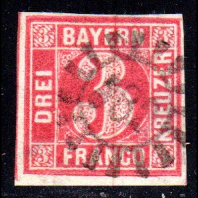 Bayern, MR 582 WEISENTHEID auf voll-/breitrandiger 3 Kr.