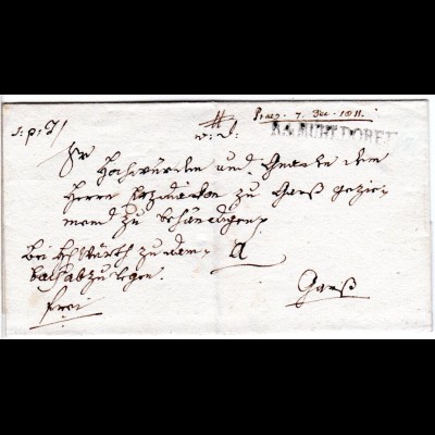 Bayern 1811, R.4. MÜHLDORFF klar auf schönem Brief n. Gars 