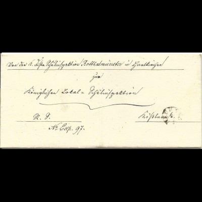 Bayern, Fingerhut Stpl. NEUHAUS auf Brief v. Hartkirchen n. Kößlarn