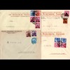 Ungarn 1929-36, Korrespondenz v. 12 Briefen n. Deutschland. Versch. Frankaturen