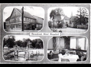Bersenbrück, Hotel Hengeholt m. Schwimmbad, gebr. sw-AK