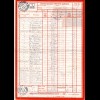 Tschechoslowakei 1937, 5 Portomarken rückseitig auf Postformular v TSCHERNOSCHIN