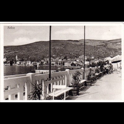 Jugoslawien, Selce Kroatien, 1936 gebr. sw-AK