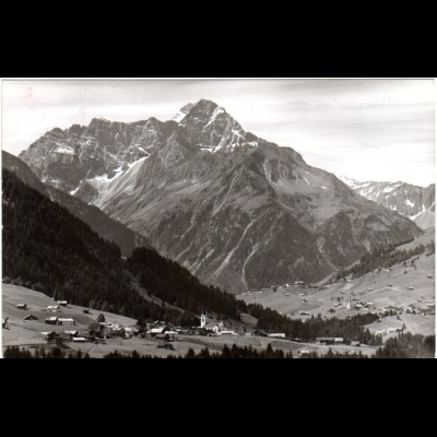 Österreich, Kl. Walsertal m. Riezlern, Hirschegg, Mittelberg, 1959 gebr. sw-AK 